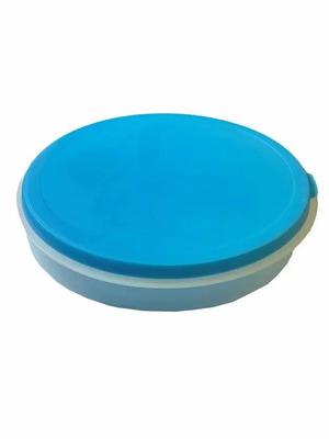Collapsible round travel bowl 17cm blue new