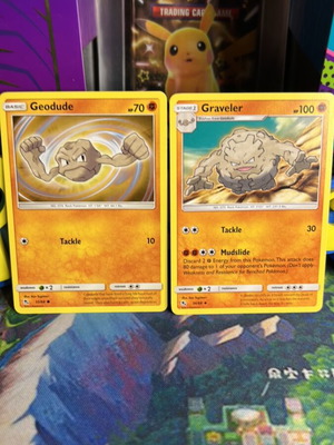 Geodude & Graveler Evolution Bundle Pokemon Card mint condition