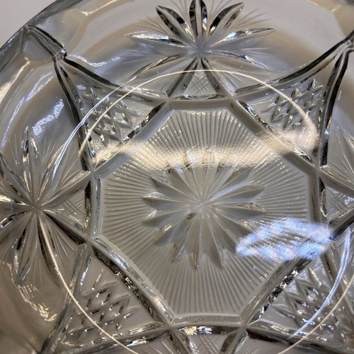 Heavy Cut Crystal Ashtray vintage style, like new, Ø approx. 14 cm