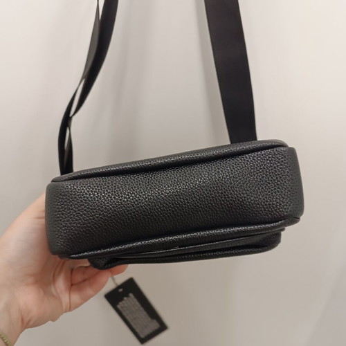 Verde men's crossbody bag new, black, faux leather