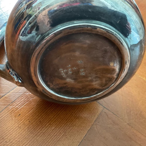 Vintage silver-plated teapot from England with EPNS mark, 14 cm high