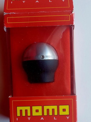 Momo gear shift knob new, aluminum and leather