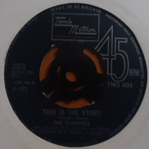 Supremes Floy Joy / This Is The Story 7" single μεταχειρισμένο, αυθεντική UK έκδοση