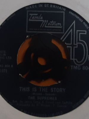 Supremes Floy Joy / This Is The Story 7" single μεταχειρισμένο, αυθεντική UK έκδοση