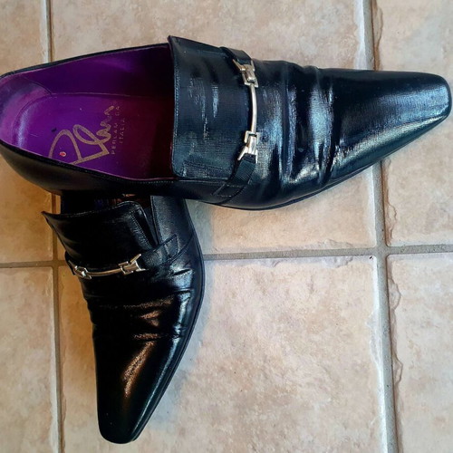 Perlamoda men's dress shoes like new, size 43, black
