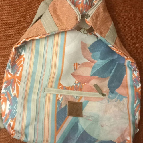 Large Lazydayz backpack bag new, multicolored