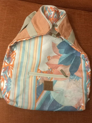 Large Lazydayz backpack bag new, multicolored