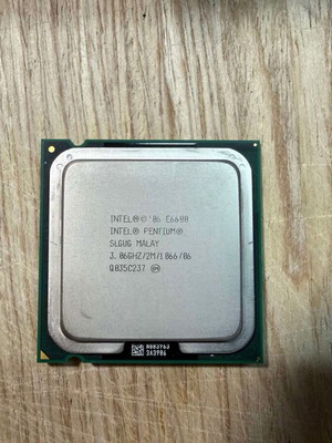 Intel Pentium Dual-Core E6600 desktop processor used