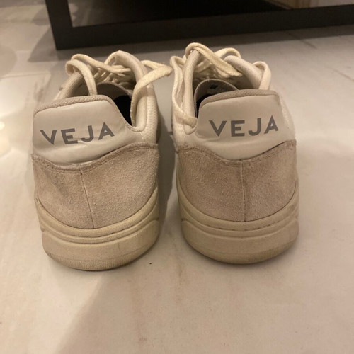 Veja V-10 B Mesh sneakers used, size 41, white and beige