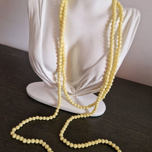 Yellow long necklace, New