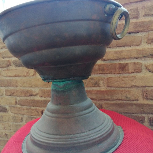 Mangali from Constantinople used, copper with brass handles