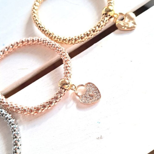 Zara elastic bracelet set of 3, new, gold silver rose gold