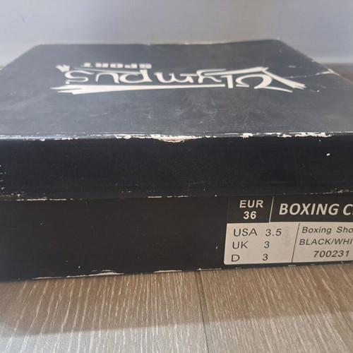 Olympus boxing shoes size 36 like new, black