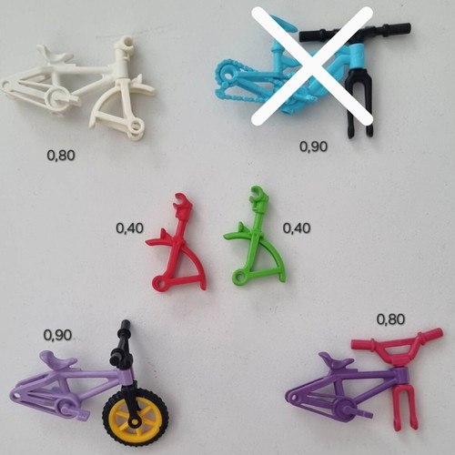 Playmobil parts used, bicycles