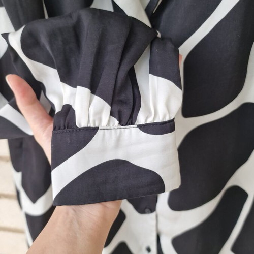 Shirt Selected black and white used, size M