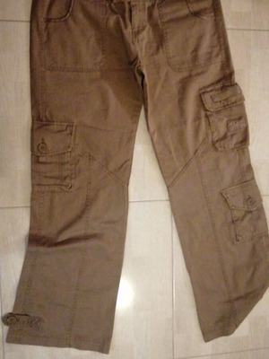 Eva Moritz pants beige like new with side pockets size XL
