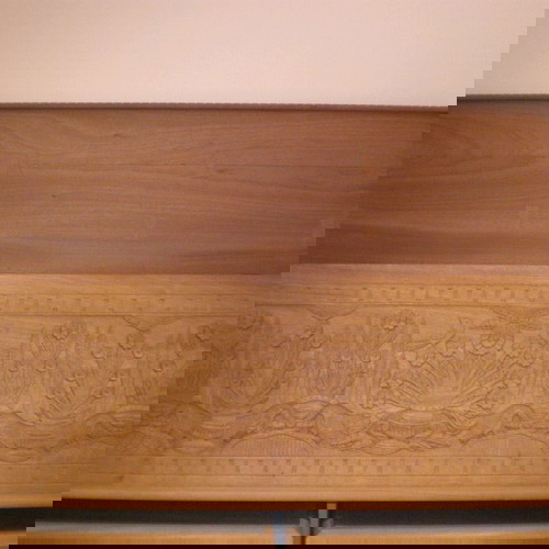 Handmade Corfiot Chest in Solid Mahogany New