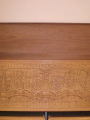 Handmade Corfiot Chest in Solid Mahogany New