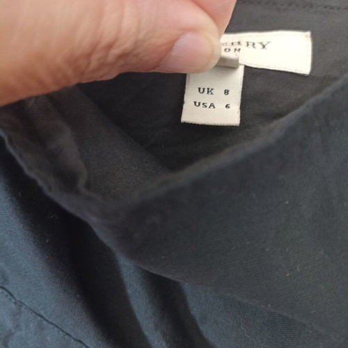 Burberry women's top black, like new, size S, cotton