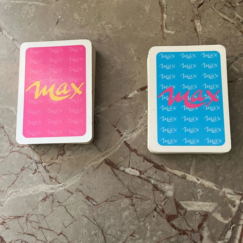 MAX playing cards used from MAX magazine