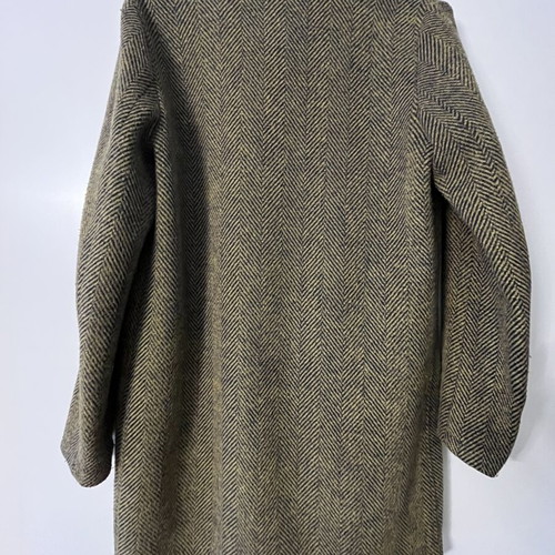 Funky Buddha coat like new, oil and black herringbone pattern, size S