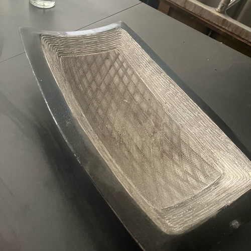 Gray serving platter like new