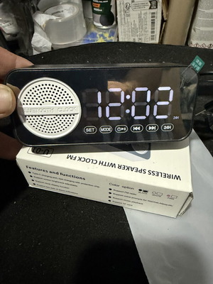 Bluetooth speaker with digital clock and FM radio U-01