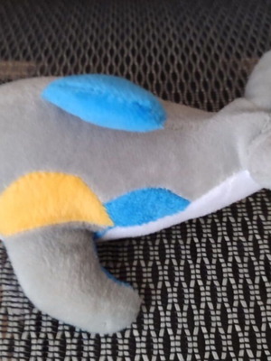 Plush dolphin used, length 16 cm