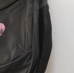 Σχολική τσάντα Black Pink σαν καινούργιο με ανατομική πλάτη και πολλαπλές θήκες με φερμουάρ