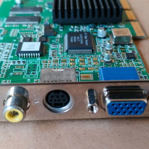 ATI Rage 128 32MB graphics card used, AGP