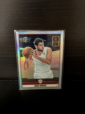 2025-26 Select EuroLeague Score Throwback Silver Prizms #1 Ioannis Bourousis card like new
