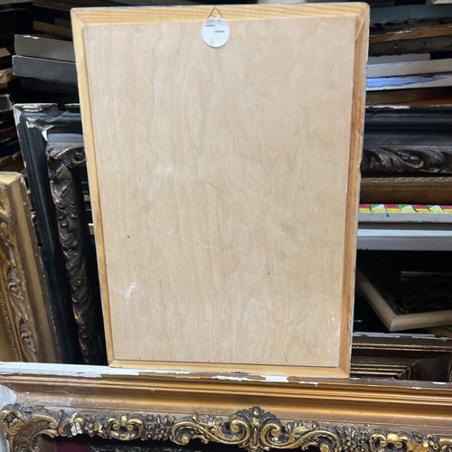 Painting girl used with frame 43x33