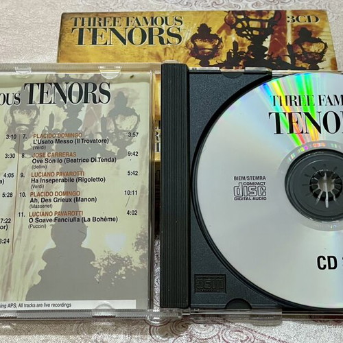 Three Famous Tenors 3 CD box set like new, classical opera