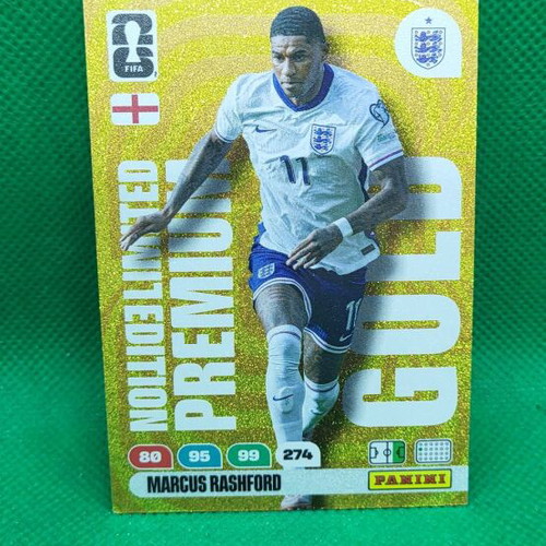 M. Rashford Gold Limited Edition Premium κάρτα Panini FIFA World Cup 2026 καινούργια