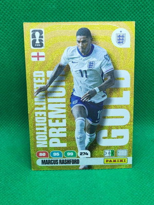 M. Rashford Gold Limited Edition Premium κάρτα Panini FIFA World Cup 2026 καινούργια