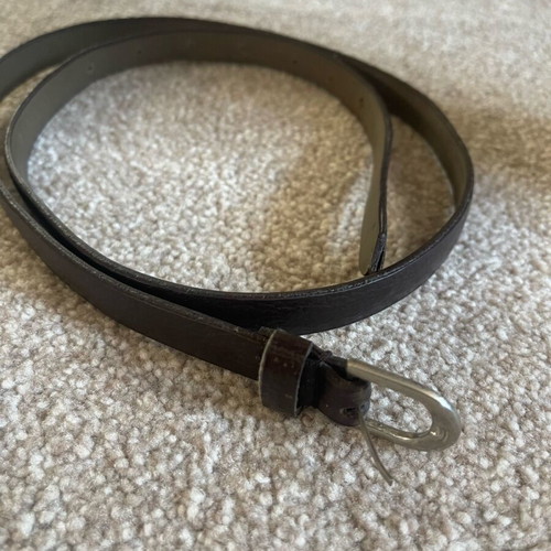 Women's thin belt used, adjustable, black