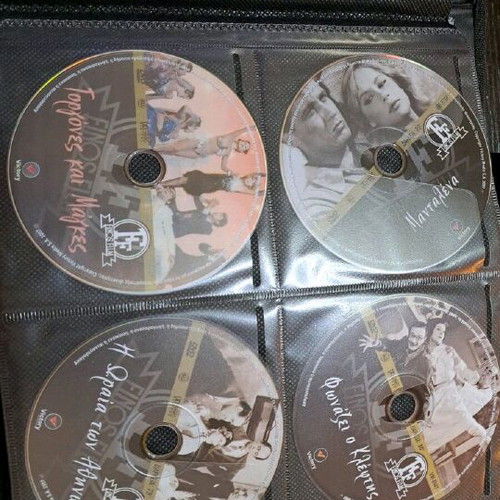 Greek movies new, 70 CDs and 6 Alice Vougiouklaki DVDs dubbed