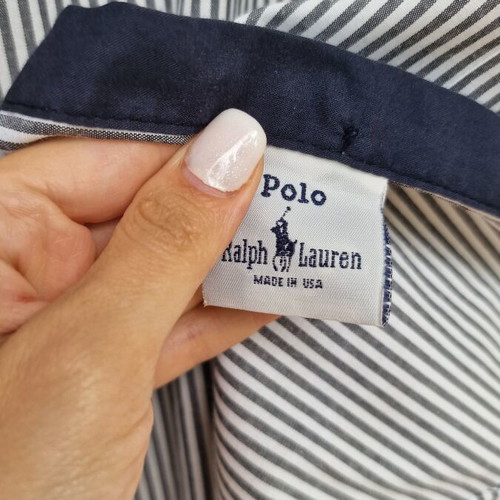 Ralph Lauren vintage women's shirt size S cotton like new black gray