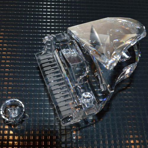 Swarovski crystal miniature piano with stool new