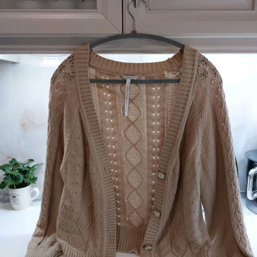 Guess women's cardigan beige like new, size L