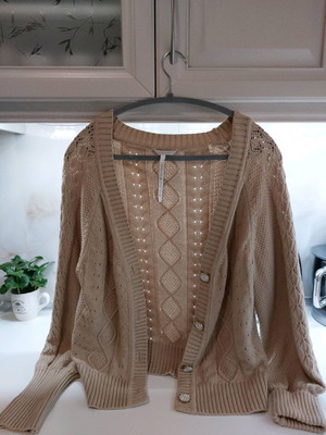 Guess women's cardigan beige like new, size L