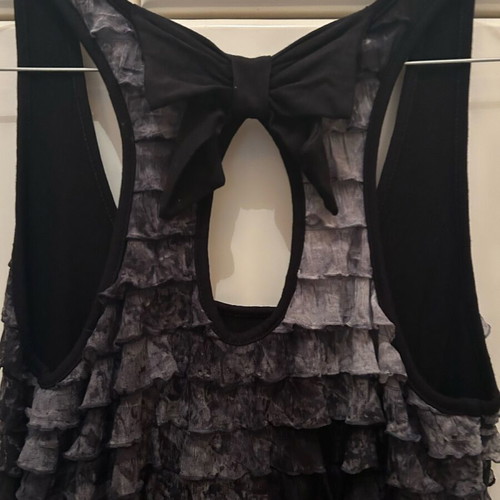 Fitted dress like new, gray, size M