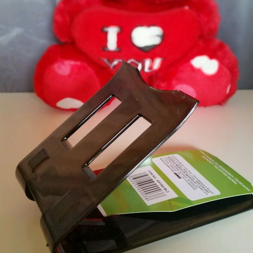 Phone stand new, black color with impressive design