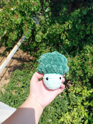 Handmade knitted broccoli toy new