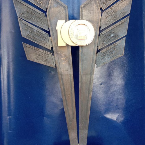Rare collectible trophy for 100 years of Polish boxing, used