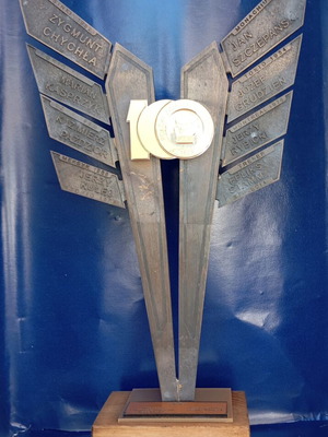 Rare collectible trophy for 100 years of Polish boxing, used