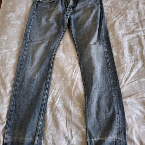 Massimo Dutti men's slim fit jeans used, blue-grey wash, size 44 EU