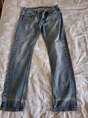 Massimo Dutti men's slim fit jeans used, blue-grey wash, size 44 EU