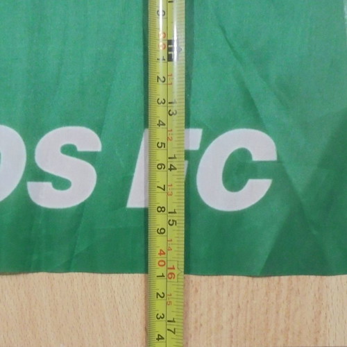 Panathinaikos FC advertising fabric flag used with plastic handle