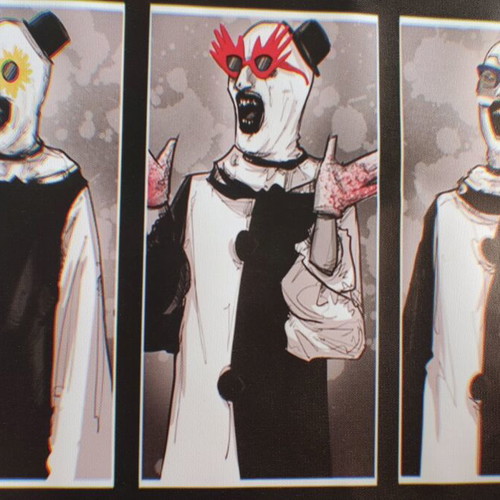 Terrifier Art the clown canvas painting new without frame